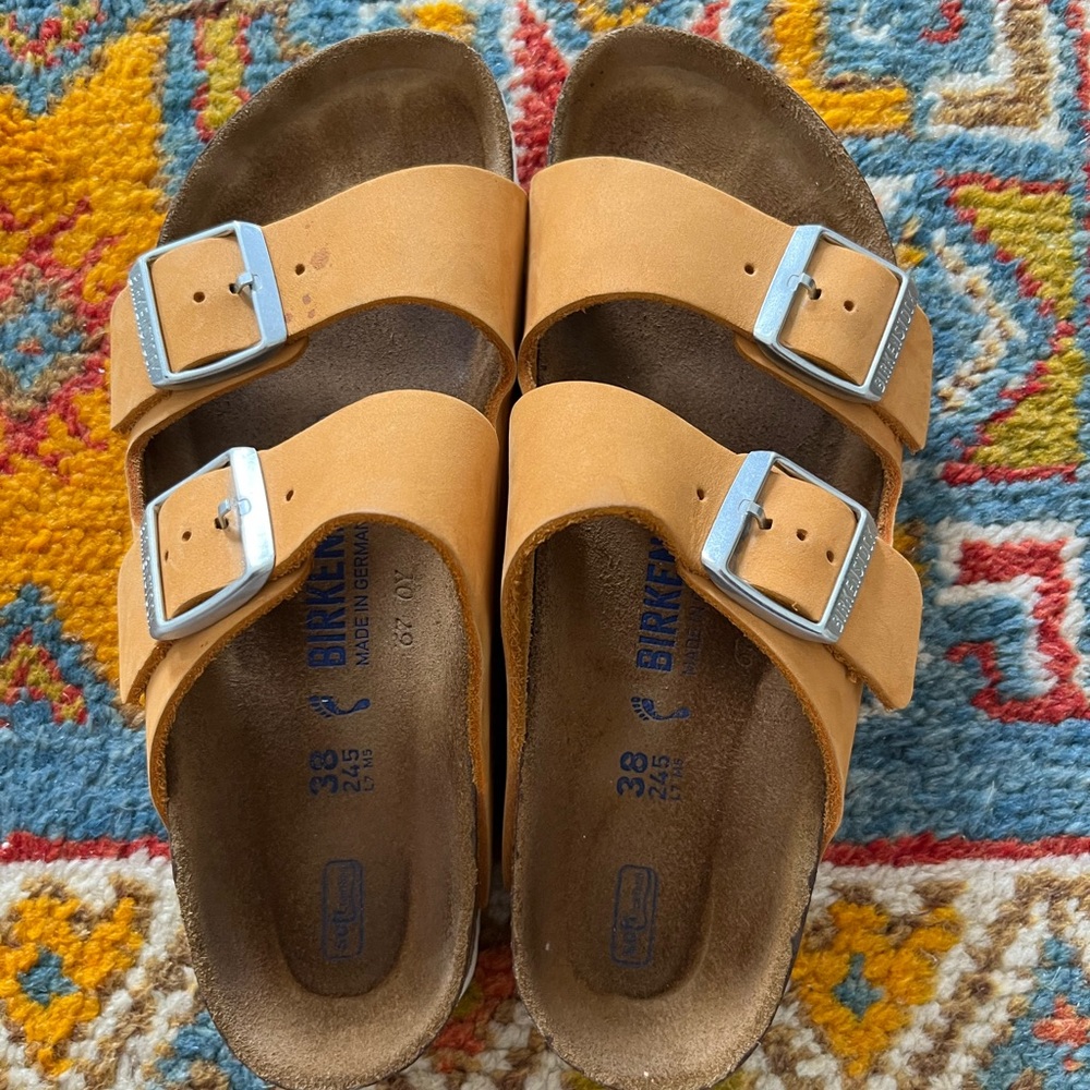 Apricot Birkenstocks Size 38